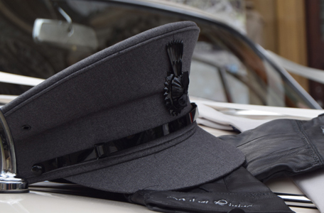 Silver Lining's Wedding chauffeur Car and Hat - One of our web design clients
